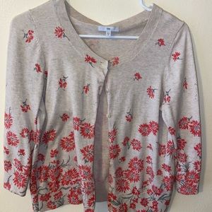 GAP FLORAL CARDIGAN